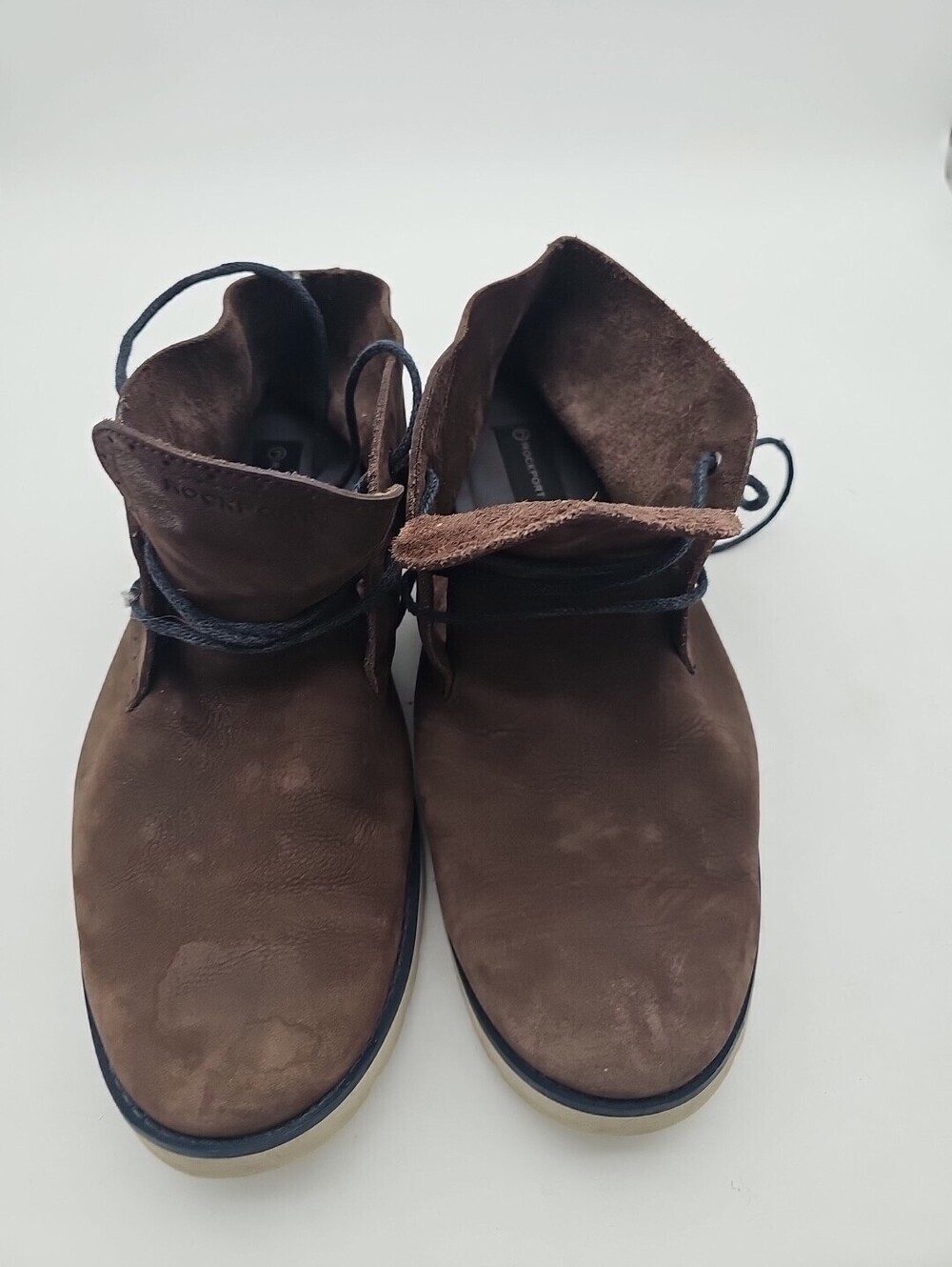 Rockport Men's Chukka Boots Size 15 Brown Suede Leather Nice!